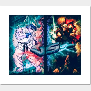 street fighter ryo vs ken gamer gift Posters and Art